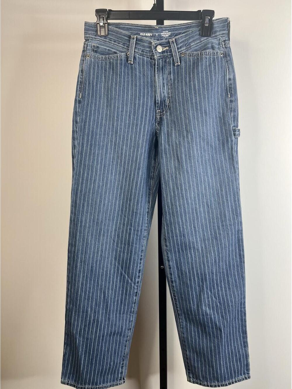 OLD NAVY Women's OG LOOSE Straight Leg SECRET SMOOTH POCKETS Jeans Size 0 Excell